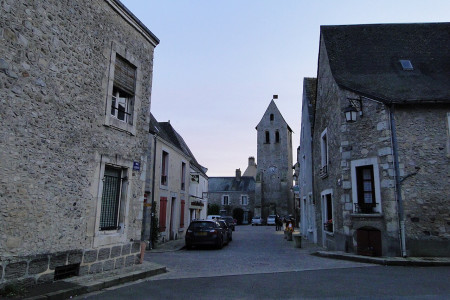 Vue du bourg de Parcé-sur-Sarthe