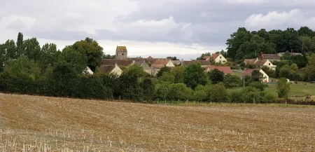 Vue du village de Chérisay