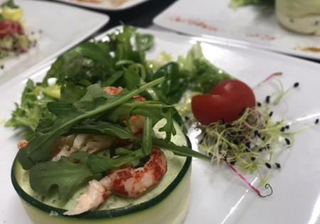Bavarois de Courgette et écrevisses — lg Traiteur
