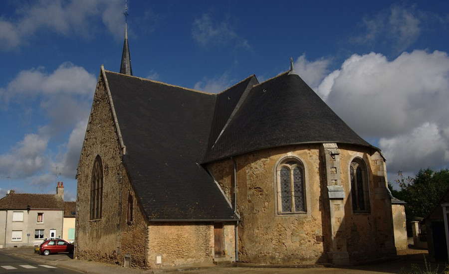 église Saint-Barthélemy de Courcemont — Photo : Pymouss — CC BY-SA 3.0 — https://commons.wikimedia.org/wiki/File:Courcemont_-_%C3%A9glise_Saint-Barth%C3%A9lemy_01.jpg