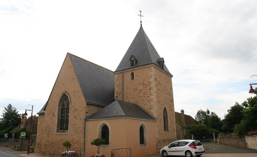 église Saint-Mamers-et-de la Vierge de Rouperroux-le-Coquet — Photo : Pymouss — CC BY-SA 3.0 — https://commons.wikimedia.org/wiki/File:Rouperroux-le-Coquet_%C3%A9glise_02.JPG