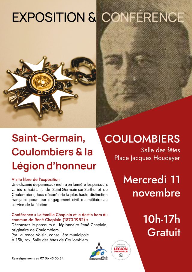 "Saint-Germain, Coulombiers et la Légion d’honneur" - exposition et conférence